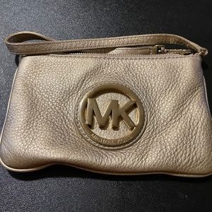 Michael Kors Gold Wristlet